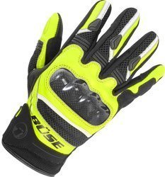 Motorcycle Gloves BUSE Safe Ride black/yellow