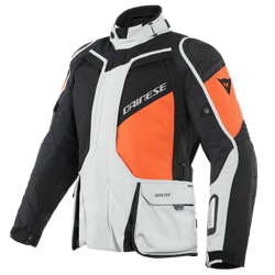 Motorcycle Jacket DAINESE D-EXPLORER 2 GORE-TEX white/orange