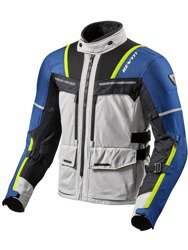 Motorcycle Textile Jacket REVIT Offtrack silver/blue
