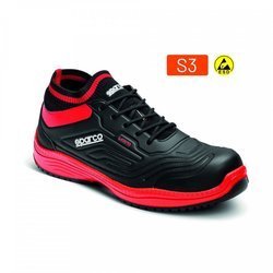 Sparco LEGEND S3 ESD Safety Mechanics Shoes black red