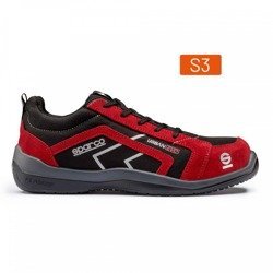 Sparco URBAN EVO S1P Mechanics Shoes black/red