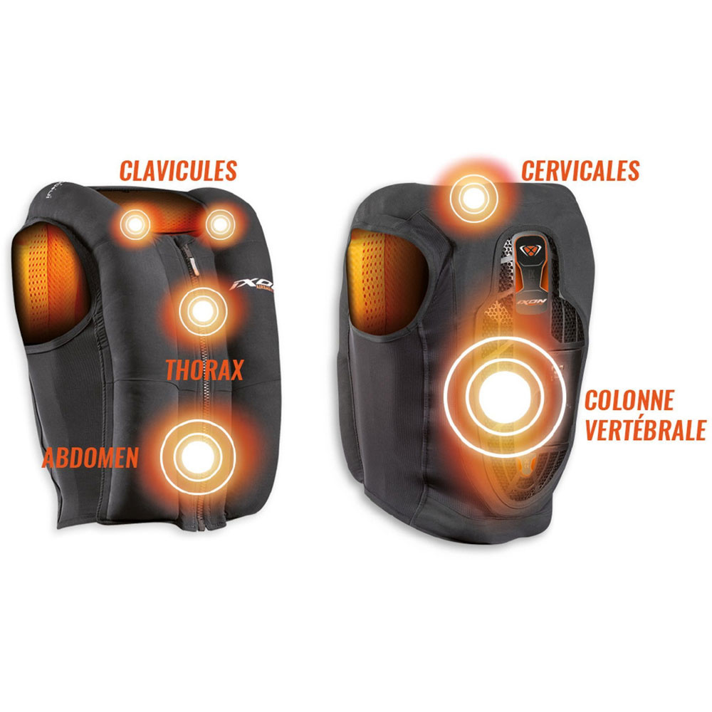 IXON U03 ELECTRONIC AIRBAG MOTORCYCLE MOTORBIKE INNER VEST ROAD RACE