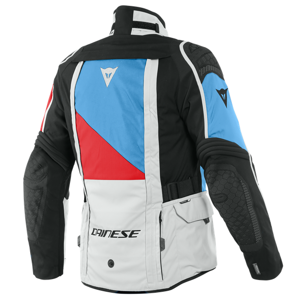 Motorcycle Jacket DAINESE D-EXPLORER 2 GORE-TEX white/blue/red ...