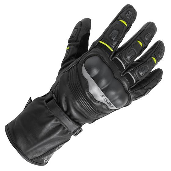 Motorcycle Gloves BUSE ST Impact black/neon