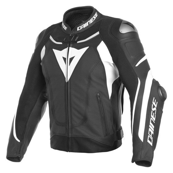 Motorcycle Jacket DAINESE SUPER SPEED 3 PERFORATED black/white