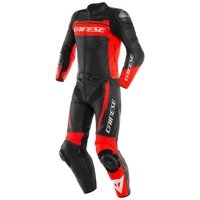 Motorcycle Leather Suit DAINESE DAINESE MISTEL 2 PCS black/red