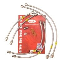 Stainless Braided Brake Lines HEL for Fiat 500 1.4 2008-