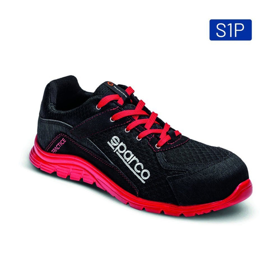 Sparco Practice Mechanics Shoes black/red