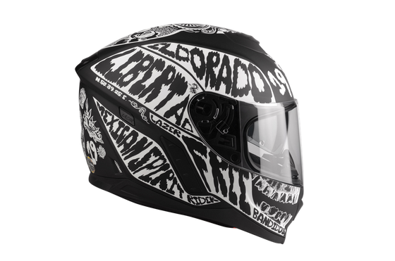Kask Motocyklowy LAZER RAFALE Mexicana (kol. Czarny - Fluo) rozm. L