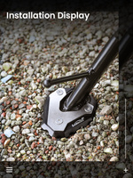 LOBOO Nakładka na stopkę boczną do HONDA CB500X (2019-), HONDA CB400X (2021-), HONDA NX400 (2024-), HONDA CB650R (10.3.03292.001