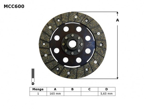 TRW LUCAS TARCZA SPRZĘGŁOWA BMW R45 81-86, R 65 85-93, R 80 / 100 80-96, (EBS6601)