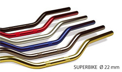 TRW LUCAS ALUMINUM HANDLEBAR 22MM SUPERBIKE COLOR GOLD (OLD CODE MCL104G) (PROMOTION)