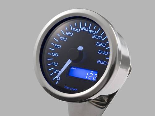 VELONA60 SPEEDOMETER 260, BLUE-LED, POLISH