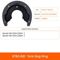 LOBOO Uchwyt Tank Bag BENELI TRK502X