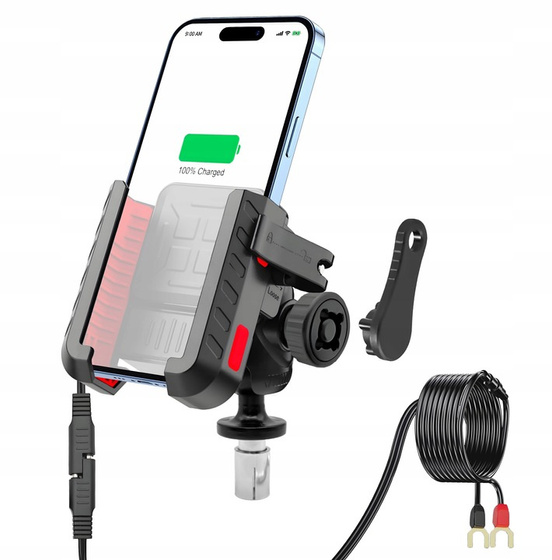 MC41-03 Motorcycle Holder Charger 36W Fast Charging QC 3.0 + USB-C