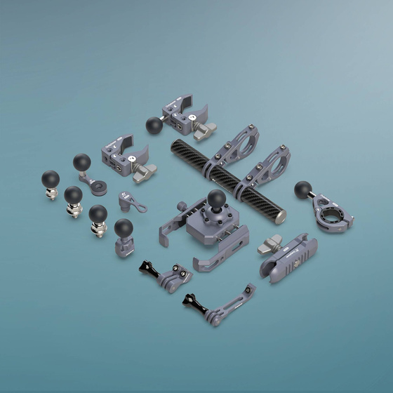 Uniwersalny zacisk do montażu uchwytu (13-42mm) z kulą 1 cal Outplorer HM10