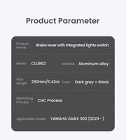 LOBOO Dźwignia hamulca tylnego ze zintegrowanym przełącznikiem świateł (10.1.10862.001.01)