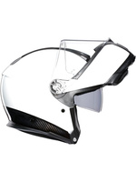 Kask motocyklowy szczękowy AGV SPORTMODULAR E05 SOLID PLK BLACK WHITE