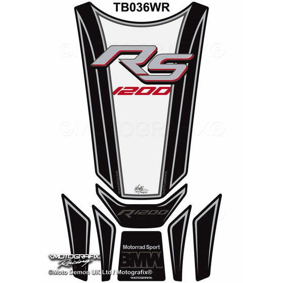 MOTOGRAFIX TANKPAD BMW R1200RS 2017-2018 TB036WR