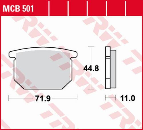 TRW LUCAS ZF BRAKE PADS KH065 ORGANIC SUZUKI GS 550 '78-'82, GR 650 '83-'89, GSX 750S KATANA '82-'84, GSX 1100E/L '80-'83 FRONT