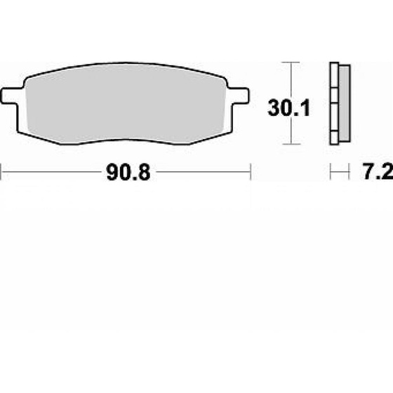 BRAKING KLOCKI HAMULCOWE SEMI 687SM1