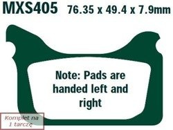 Klocki hamulcowe EBC EPFA405HH Extreme Pro (kpl. na 1 tarcze)