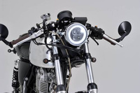 LED HEADLIGHT"CAPSULE120" SIDE-MOUNT, CHROME