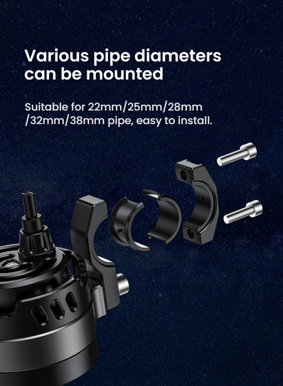 LOBOO L11 światło drogowe i mijania pomocnicze (czarne) (10.1.01111.001.01)