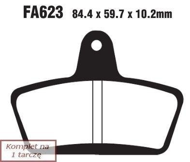 Klocki hamulcowe EBC FA623 (kpl. na 1 tarcze)