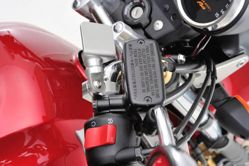 ALUMINUM HANDLE CLAMP BRACKET 22.2MM SILVER