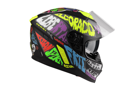 Kask Motocyklowy LAZER RAFALE Mexicana (kol. Czarny - Multikolor) rozm. L