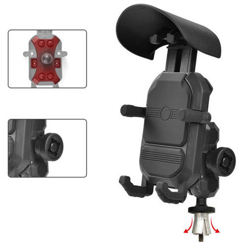 FreedConn MH29-03 Anti-vibration Motorcycle Phone Holder for Frame Head