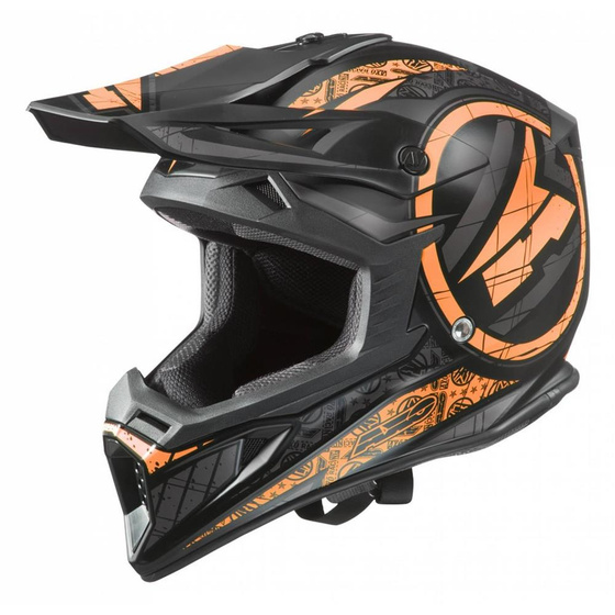 AXO KASK CROSS JUMP BLACK-ORANGE ROZMIAR L