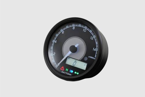 87793 VELONA80 ELECTRICAL TACHOMETER 15,000 RPM, WHITE LED, BLACK
