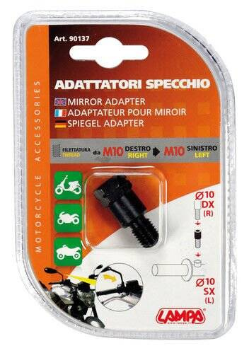 90137 Mirror adapters - Thread Ø 10 mm right > Ø 10 mm left