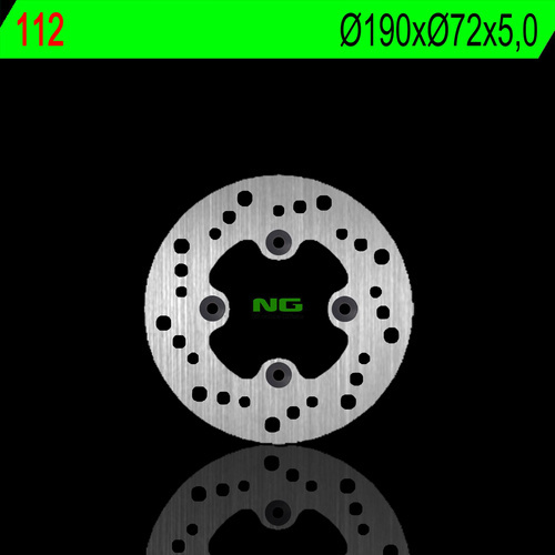 NG TARCZA HAMULCOWA PRZÓD HONDA HELIX 250 '95-'99 (190X72X5MM) (4OTWORY 10,5MM)