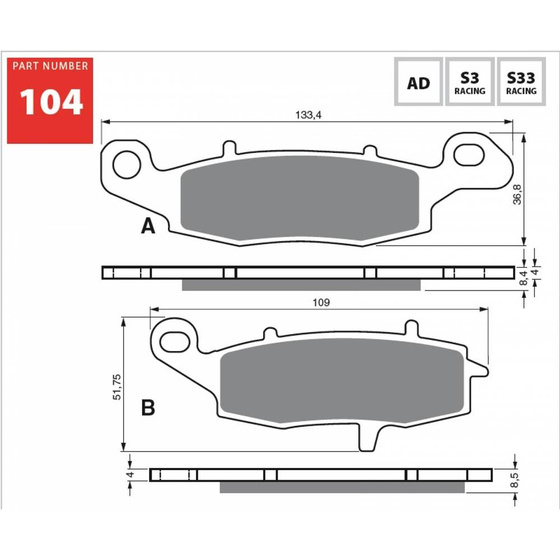 GOLDFREN KLOCKI 104 S3 CUT