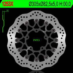 NG TARCZA HAMULCOWA PRZÓD TRIUMPH TIGER 800 '10-'18, TIGR 1215 '12-'17 (305X82,5X5) (5X10,5MM) WAVE