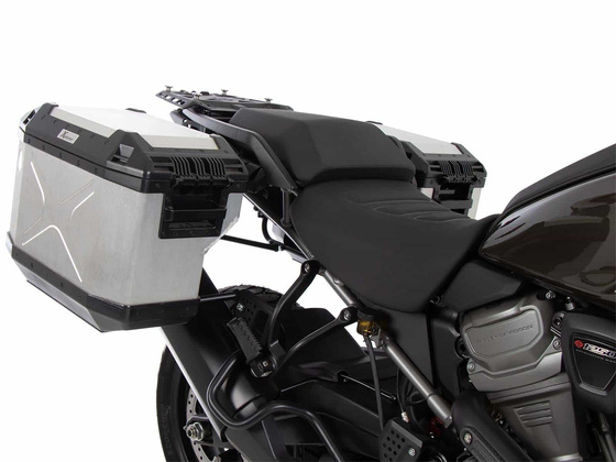 Harley-Davidson Pan America 1250/Spe 2021-2023 Stelaż Cutout + srebrne kufry boczne Xplorer