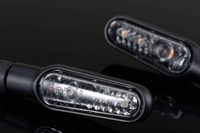 89232 "D-LIGHT" LED INDICATORS PAIR BLACK SMOKE