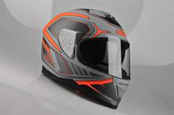 Kask Motocyklowy LAZER RAFALE Hexa (kol. Tytanowy Szary - Czerwony - Matowy) rozm. XS