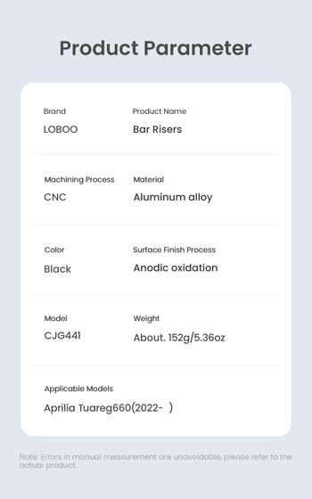 LOBOO Podwyższenie kierownicy do Aprilia Tuareg660 (2022-) (10.3.02441.001.11)