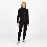 Motorcycle KNOX Shield Track Suit Womens Full Zip Hoody Black