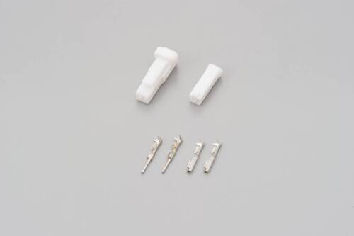 connector set, 2P, white, for SUZUKI indicator, male and female
