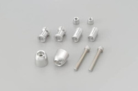 BAR END PINO-1 14-19MM SILVER