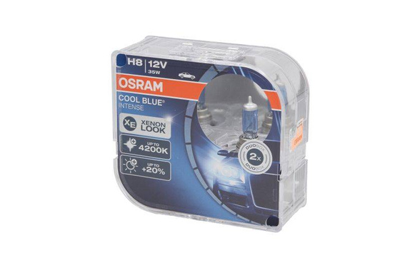 Żarówka (Zestaw 2szt.) H8 12V 35W PGJ19-1 do 20% większa jasność Cool Blue Intense, niebieska