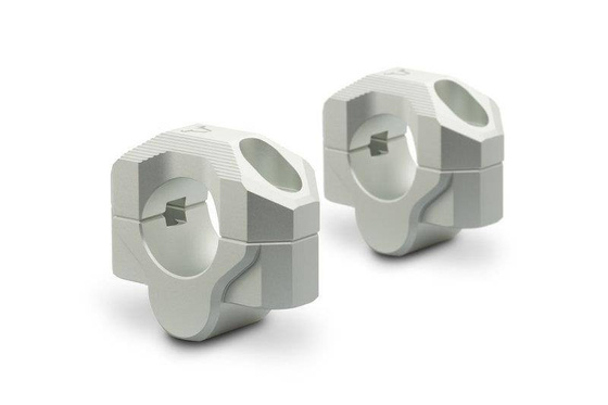ZESTAW PODWYŻSZAJĄCY KIEROWNICĘ 28MM, PODWYŻSZENIE 20MM, SW-MOTECH SILVER