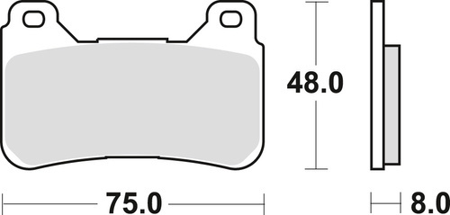 TRW LUCAS KLOCKI HAMULCOWE KH390 SINTER STREET HONDA CBR 600 RR 05-16, CBR 1000 FIREBLADE 04-16, PRZÓD