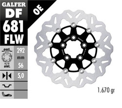 GALFER TARCZA HAMULCOWA PRZÓD HARLEY-DAVIDSON (292X56X5) PŁYWAJĄCA (PATRZ OPIS)