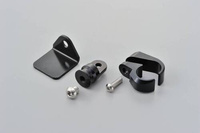 97253 ALUMINUM HANDLE CLAMP BRACKET 22.2MM BLACK ANODIZED